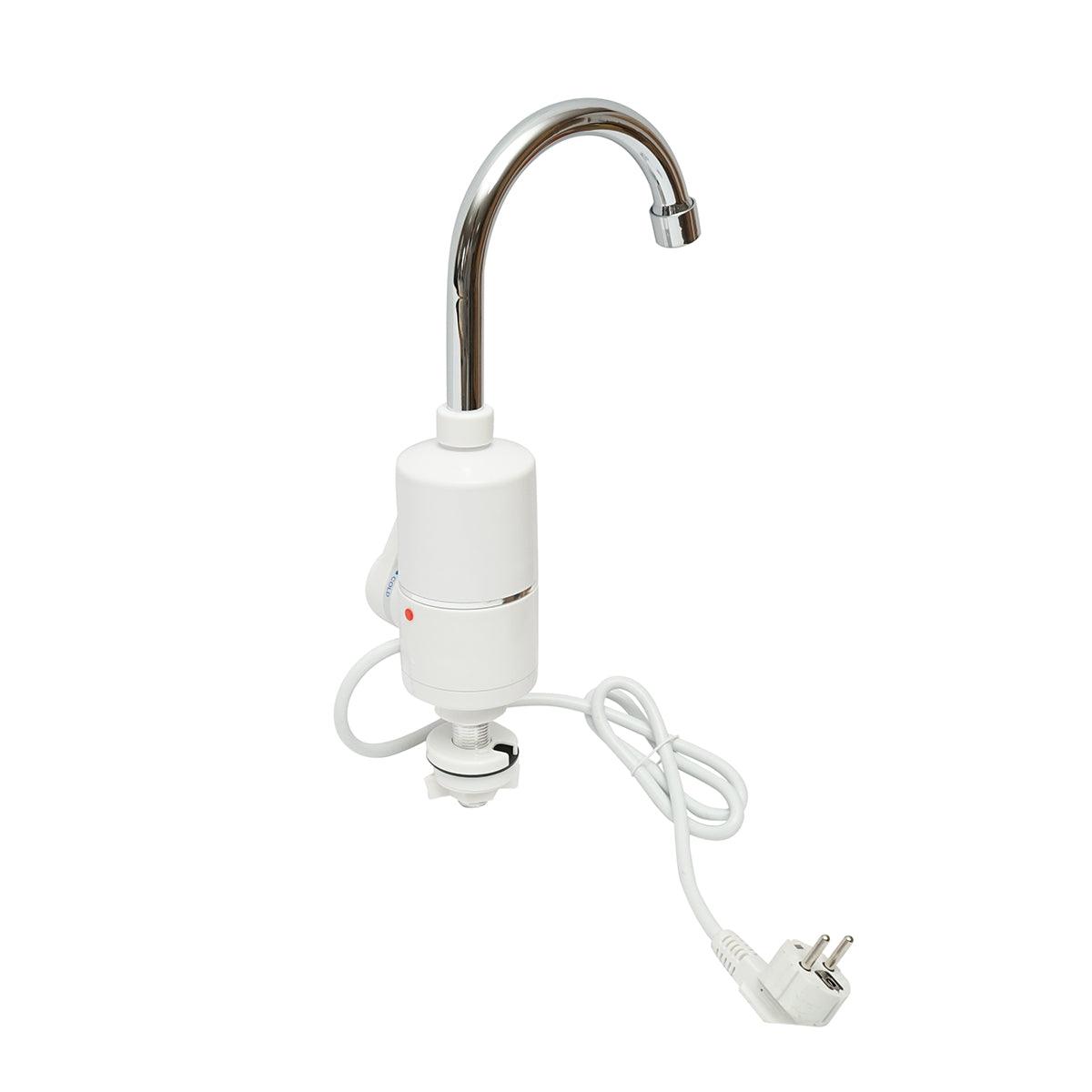 Rubinetto Acqua Calda Istantanea Scaldabagno elettrico istantaneo con display digitale, 3000W, 220V, 35-55 gradi, IPX4 Rubinetto elettrico per cucina, giardino, bagno, campeggio - immagine 3