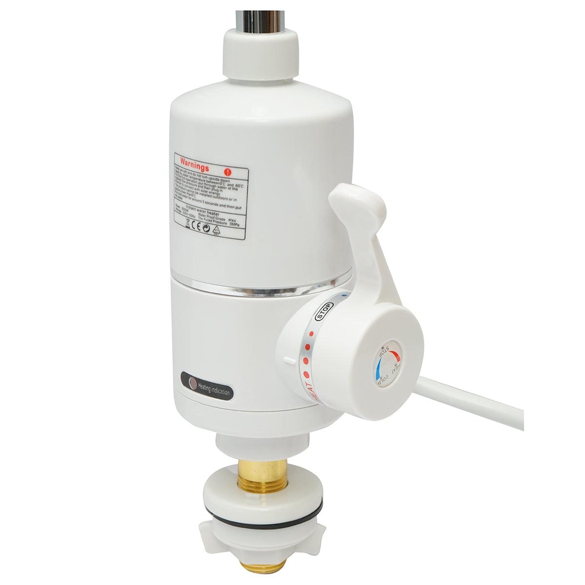 Rubinetto Acqua Calda Istantanea, 3000W, Display Digitale, 35-55°C, IPX4, Riscaldatore per Cucina, Giardino, Bagno - immagine 3