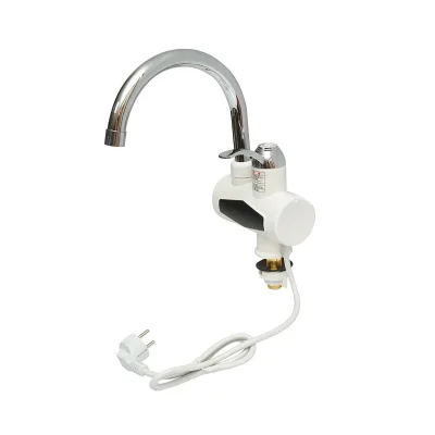 Rubinetto Acqua Calda Istantanea, Scaldabagno Elettrico Istantaneo 3000W, Display Digitale, 35-55°C, IPX4