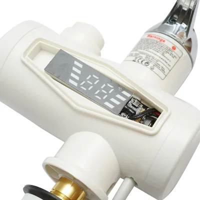 Rubinetto Acqua Calda Istantanea, Scaldabagno Elettrico Istantaneo 3000W, Display Digitale, 35-55°C, IPX4 - immagine 5