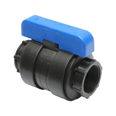 Rubinetto di compressione uguale con sfera e filettatura interna D50x50mm, PN10 per sistemi di irrigazione. - immagine 3