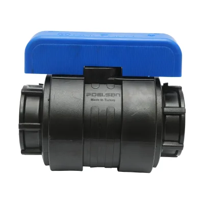 Rubinetto di compressione uguale con sfera e filettatura interna D50x50mm, PN10 per sistemi di irrigazione. - immagine 2