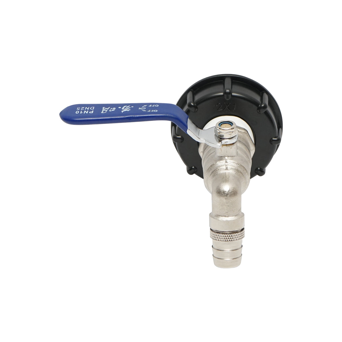 Rubinetto di scarico 1 pollice in ottone per serbatoio IBC con filettatura interna da 60 mm - immagine 3