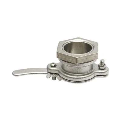 Rubinetto in acciaio inox per maturatore di miele, dimensioni 36x54 mm - immagine 2