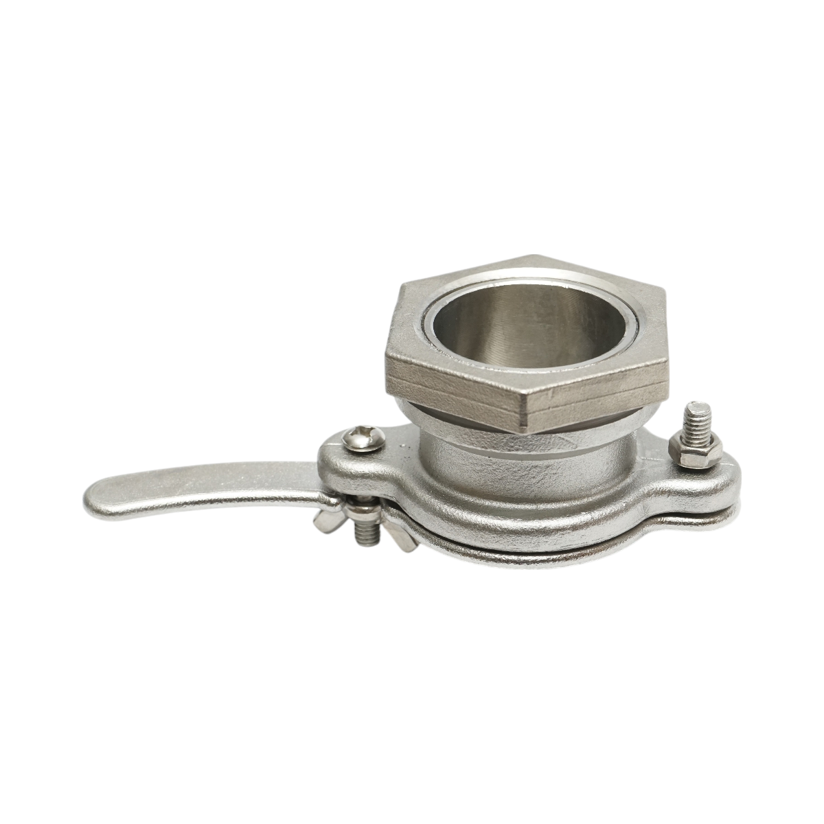 Rubinetto in acciaio inox per maturatore di miele, dimensioni 36x54 mm - immagine 2