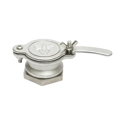 Rubinetto in acciaio inox per maturatore di miele, dimensioni 36x54 mm