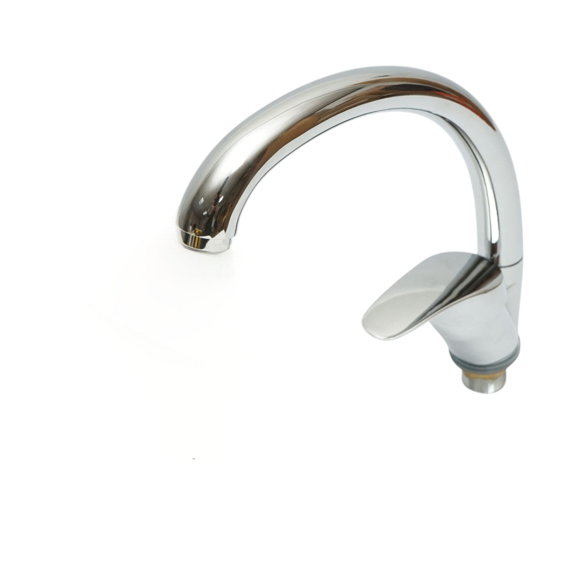 Rubinetto monocomando per lavabo da bagno, installazione lavabo, cartuccia in ceramica, finitura cromata lucida.