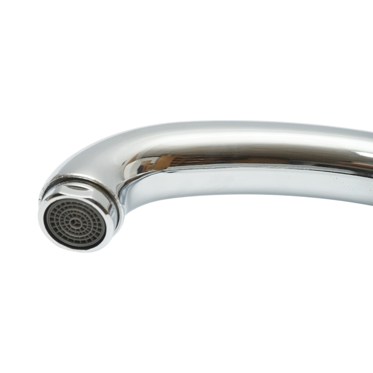 Rubinetto monocomando per lavabo da bagno, installazione lavabo, cartuccia in ceramica, finitura cromata lucida. - immagine 4
