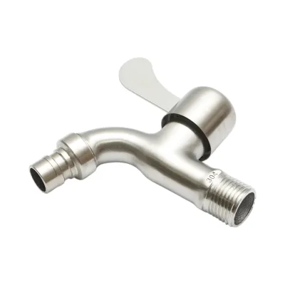 Rubinetto per acqua di servizio, a parete, in acciaio inox - immagine 3
