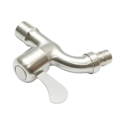 Rubinetto per acqua di servizio, a parete, in acciaio inox - immagine 5