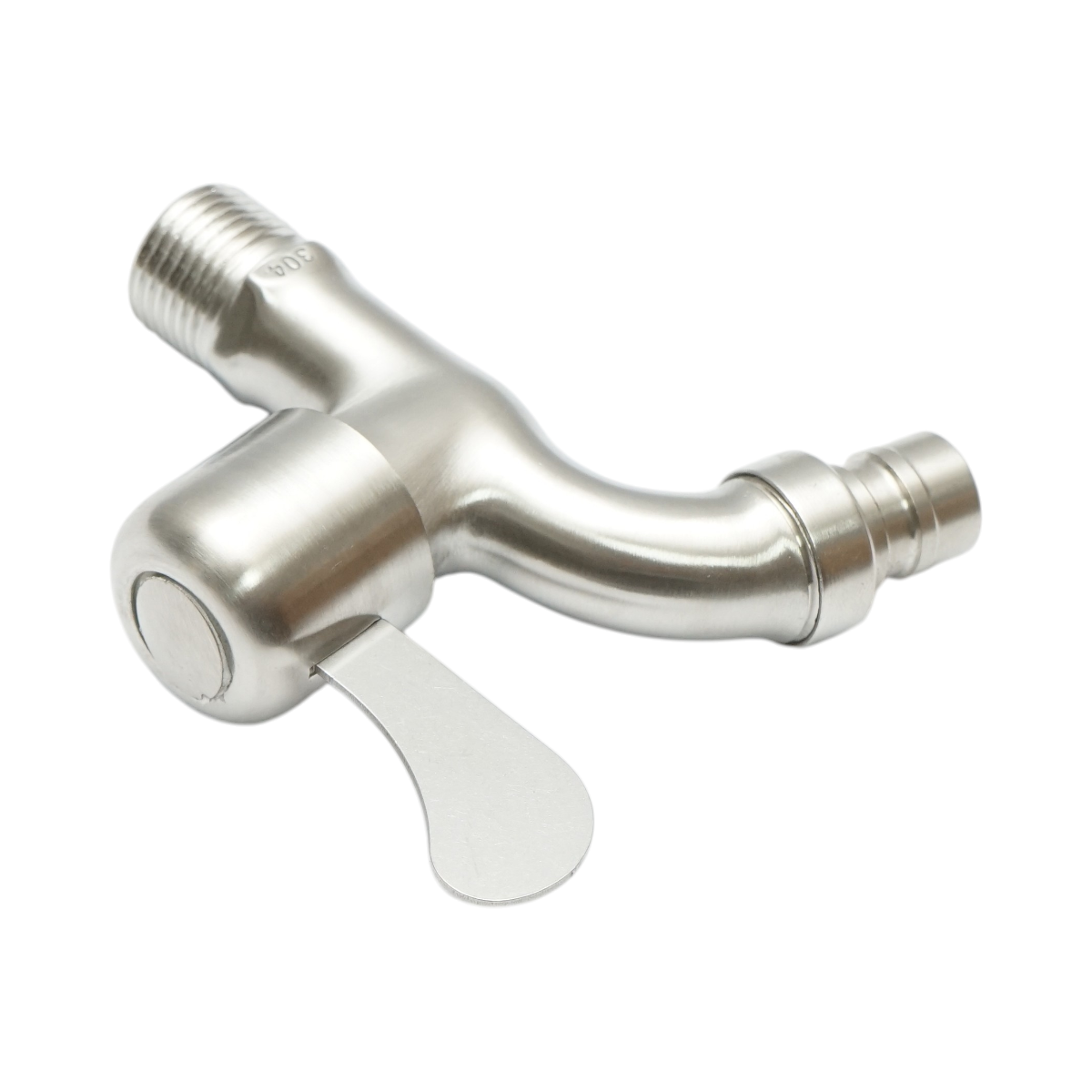 Rubinetto per acqua di servizio, a parete, in acciaio inox - immagine 5