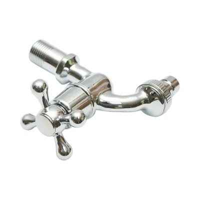 Rubinetto per acqua di servizio, montaggio a parete, acciaio inox, cromo lucido - immagine 4