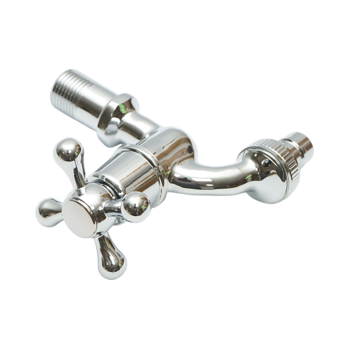 Rubinetto per acqua di servizio, montaggio a parete, acciaio inox, cromo lucido - immagine 4