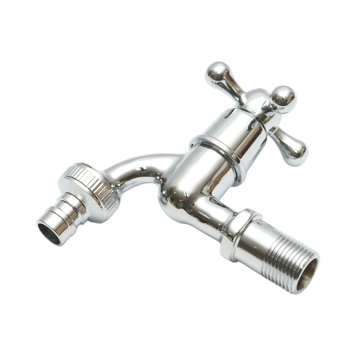 Rubinetto per acqua di servizio, montaggio a parete, acciaio inox, cromo lucido - immagine 3