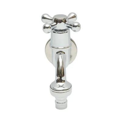 Rubinetto per acqua di servizio, montaggio a parete, acciaio inox, cromo lucido - immagine 5