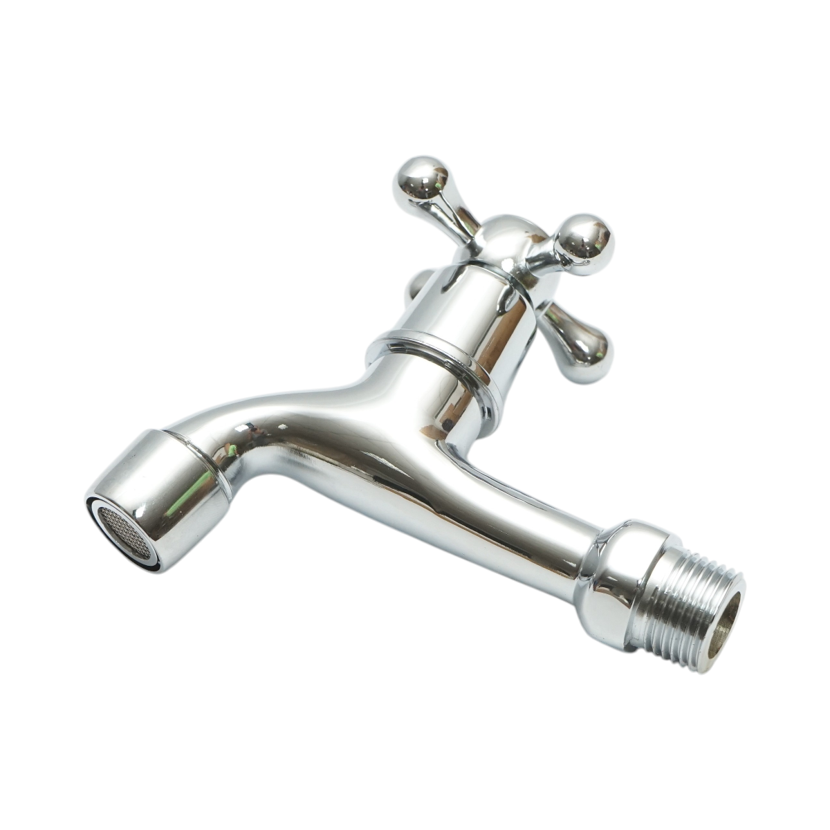 Rubinetto per acqua di servizio, montaggio a parete, acciaio inox, cromo lucido - immagine 3