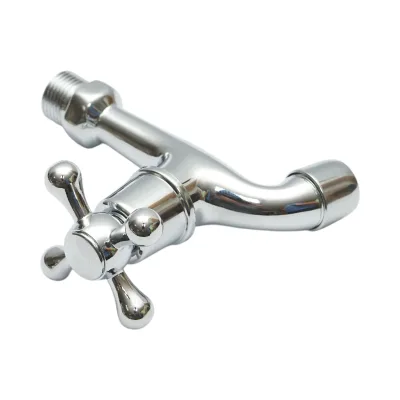 Rubinetto per acqua di servizio, montaggio a parete, acciaio inox, cromo lucido - immagine 4