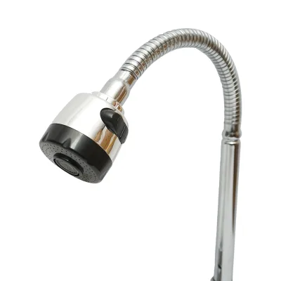 Rubinetto per lavello da cucina con beccuccio flessibile, aeratore a 2 funzioni, cromato lucido  Breckner Germany - immagine 3