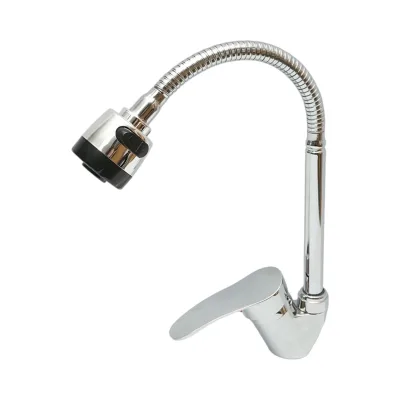 Rubinetto per lavello da cucina con beccuccio flessibile, aeratore a 2 funzioni, cromato lucido  Breckner Germany