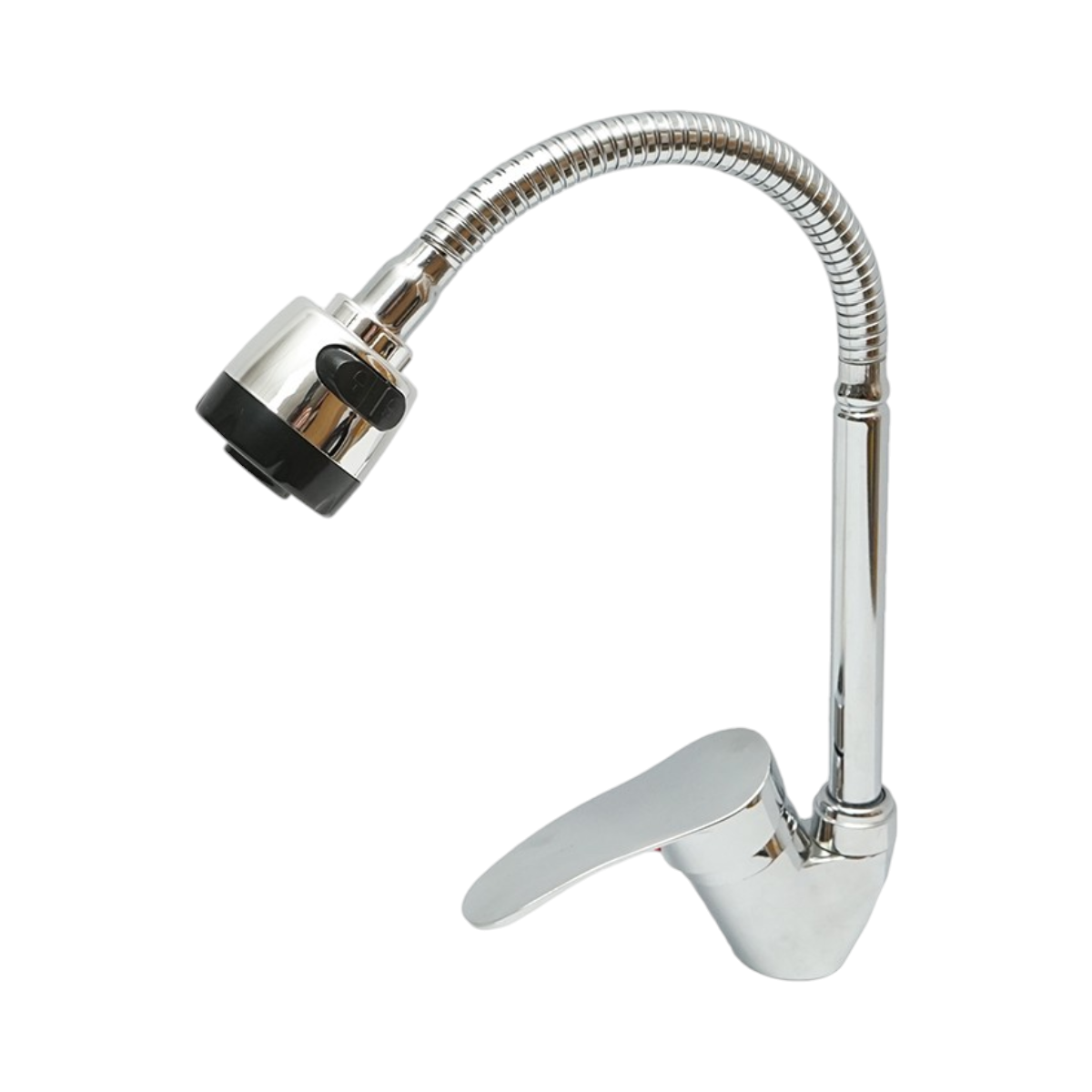 Rubinetto per lavello da cucina con beccuccio flessibile, aeratore a 2 funzioni, cromato lucido  Breckner Germany