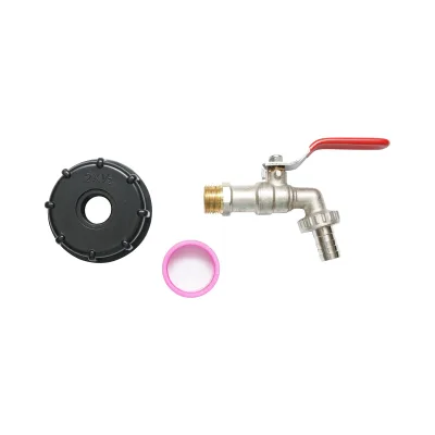 Rubinetto per serbatoio IBC in ottone S60x6x1/2 con filettatura da 60 mm - immagine 2