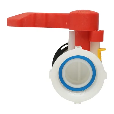 Rubinetto per serbatoio IBC in zinco, adattatore da 2, filetto esterno S60x6, ugello da 0,75, metallo/plastica - immagine 3