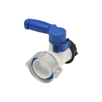 Rubinetto per serbatoio IBC S60x6, DN50 diametro filettatura 75 mm, guarnizione EPDM. - immagine 3