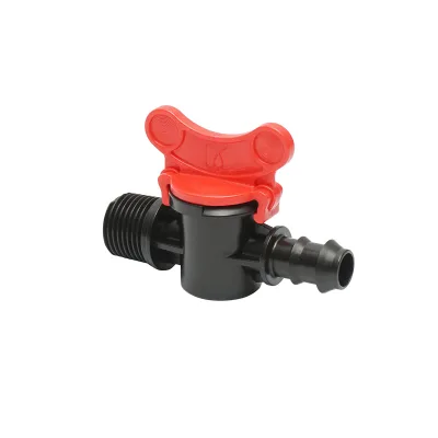 Rubinetto per tubo di gocciolamento D16mmx1/2 pollice con filettatura esterna per sistemi di irrigazione - immagine 2