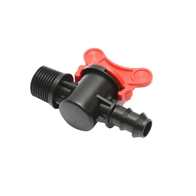 Rubinetto per tubo di gocciolamento D16mmx1/2 pollice con filettatura esterna per sistemi di irrigazione - immagine 4