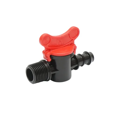 Rubinetto per tubo di gocciolamento D16mmx1/2 pollice con filettatura esterna per sistemi di irrigazione - immagine 3