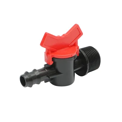 Rubinetto per tubo di gocciolamento D16mmx3/4 pollice con filettatura esterna per sistemi di irrigazione - immagine 2