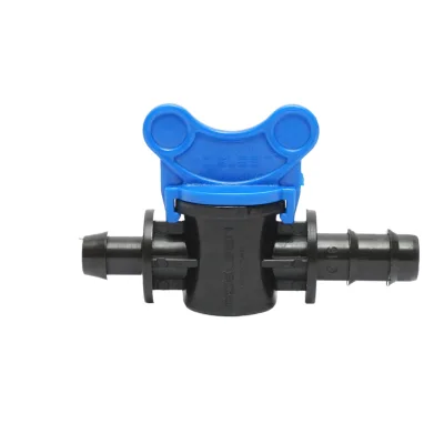 Rubinetto per tubo di gocciolamento D16x16mm, PN4, per sistemi di irrigazione