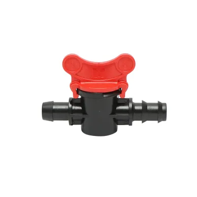 Rubinetto per tubo di gocciolamento uguale D16mm con guarnizione per sistemi di irrigazione." - immagine 2