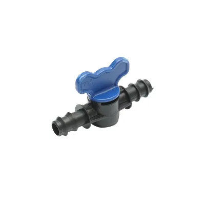 Rubinetto per tubo di gocciolamento uguale D16x16mm, PN4, per sistemi di irrigazione - immagine 2