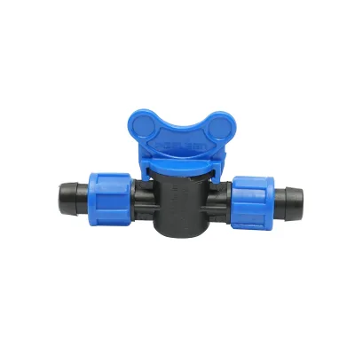 Rubinetto per tubo di gocciolamento uguale D16x16mm, PN4, per sistemi di irrigazione - immagine 3