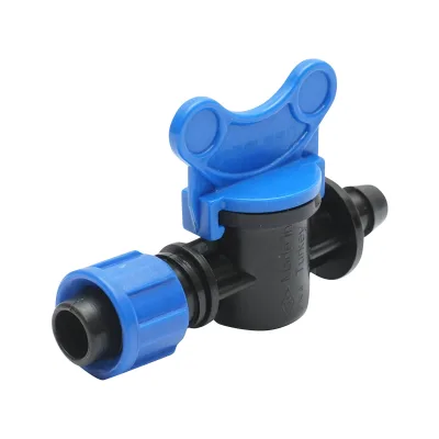Rubinetto per tubo di gocciolamento uguale D16x16mm, PN4, per sistemi di irrigazione. - immagine 2