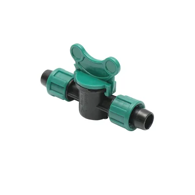 Rubinetto per tubo di gocciolamento uguale D17x17mm, PN4, per sistemi di irrigazione - immagine 2