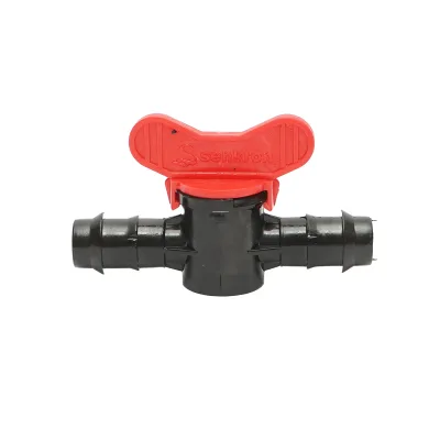 Rubinetto per tubo di gocciolamento uguale D20x20mm per sistemi di irrigazione