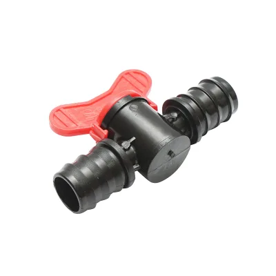 Rubinetto per tubo di gocciolamento uguale D25x25mm per sistemi di irrigazione. - immagine 3