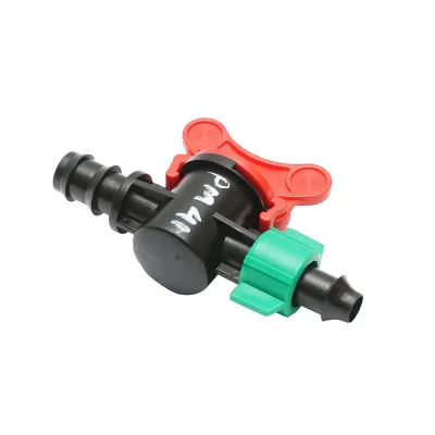 Rubinetto per tubo, banda di gocciolamento D16mm con dado per sistemi di irrigazione - immagine 4