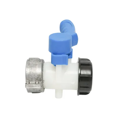 Rubinetto tipo farfalla per serbatoio IBC S60x6 con filettatura 62 mm, Autospeed - immagine 2