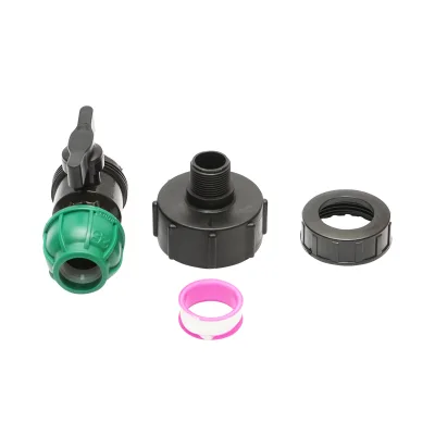 Rubinetto, connettore per serbatoio IBC con filettatura interna da 60 mm. - immagine 2