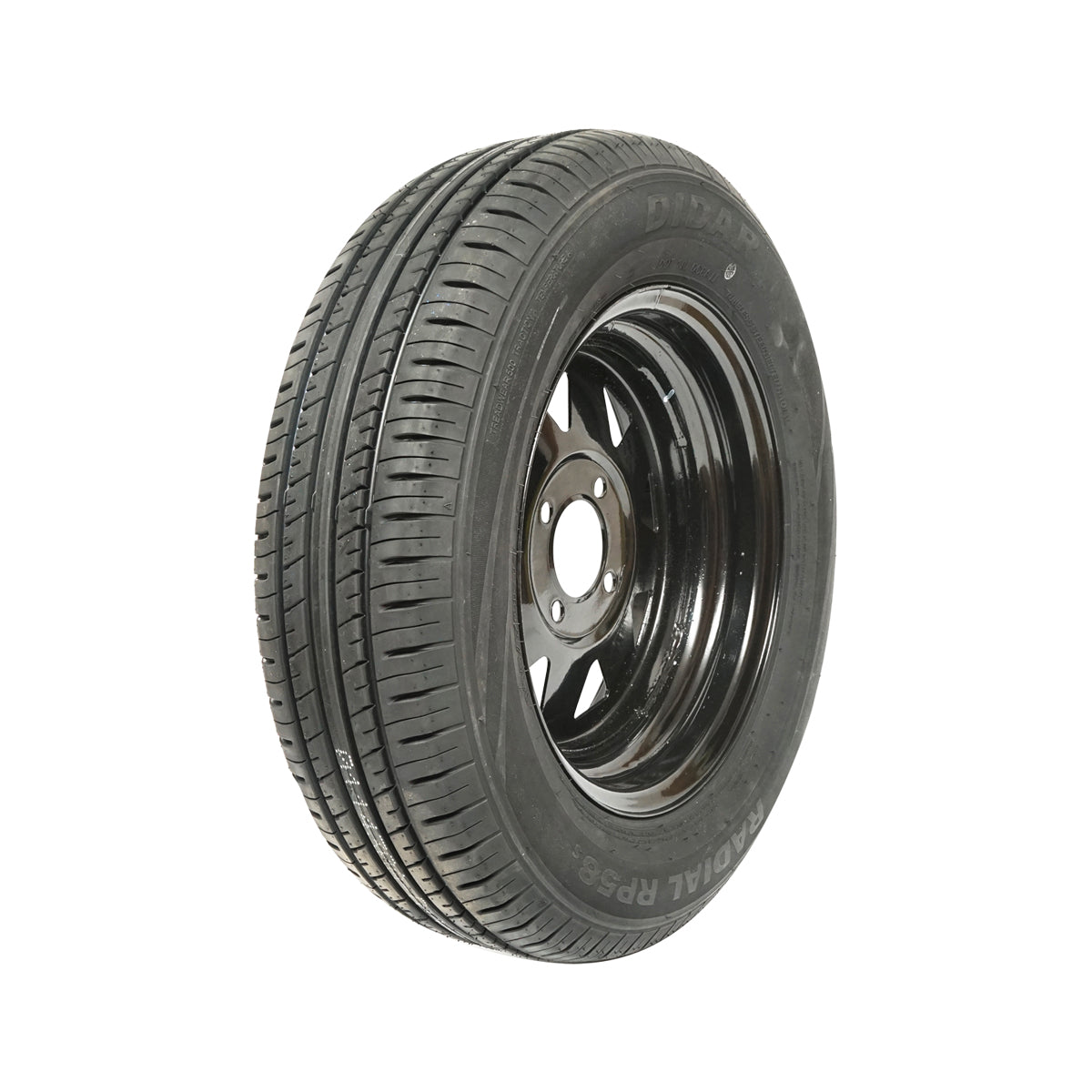 Ruota con cerchio a 4 fori per rimorchio (165/70R13)
