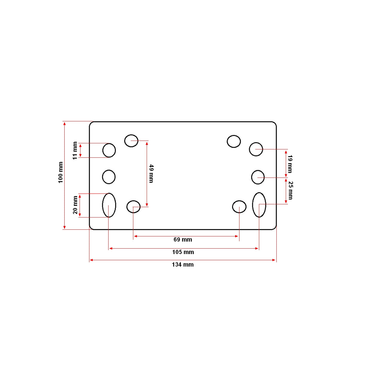 Ruota di supporto automatica per rimorchio con supporto tipo B 200X60mm, carico 680Kg - immagine 5