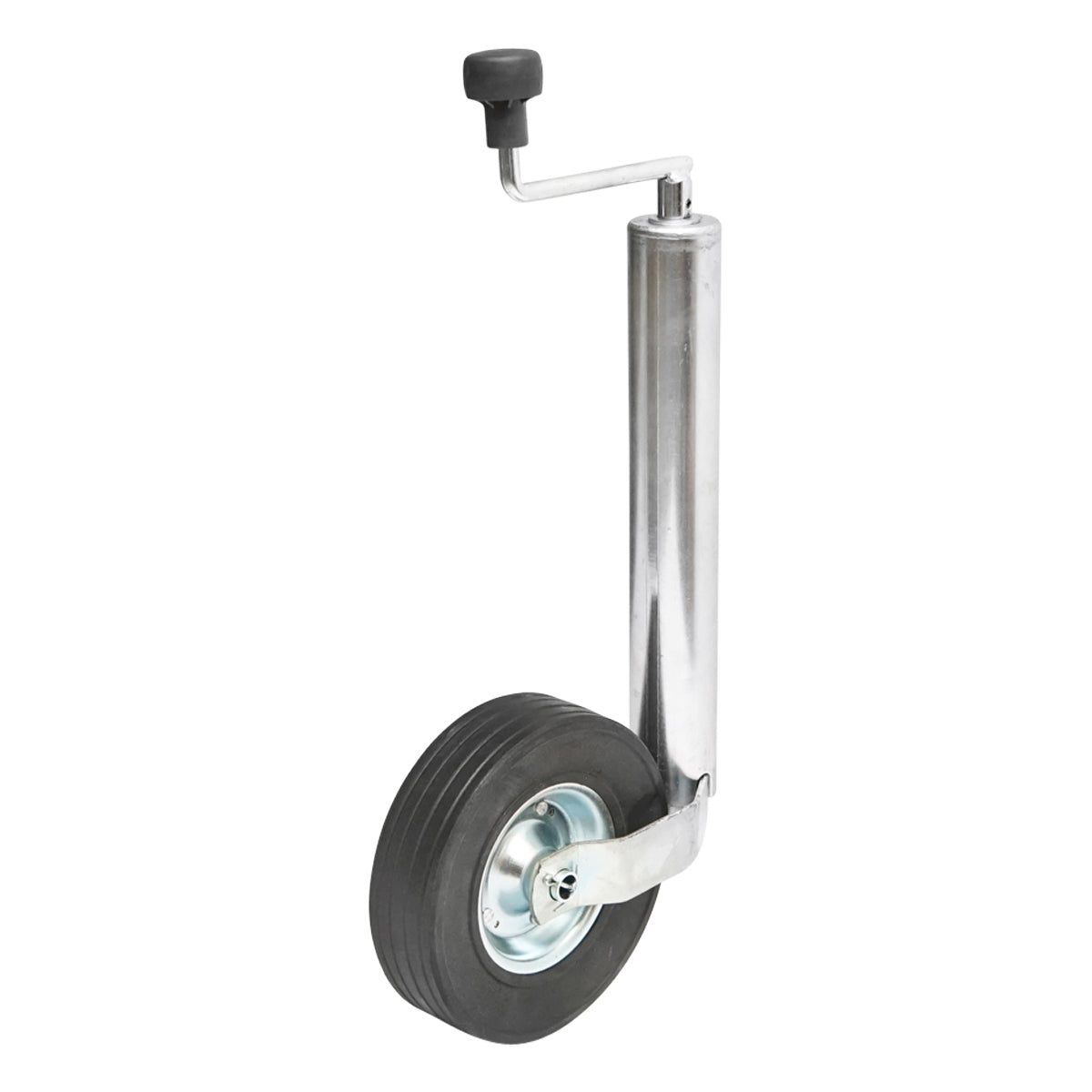 Ruota di supporto in PVC per rimorchio 200×60 mm, diametro tubo esterno 60 mm, diametro tubo interno 54 mm, carico 400 kg - immagine 3