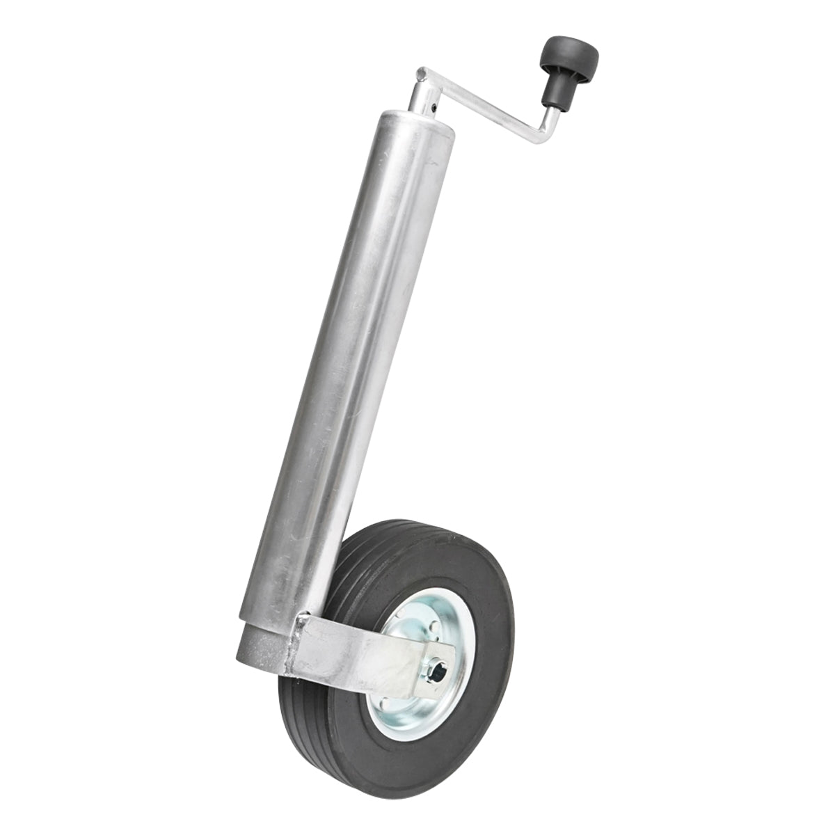 Ruota di supporto in PVC per rimorchio 200×60 mm, diametro tubo esterno 60 mm, diametro tubo interno 54 mm, carico 400 kg - immagine 4