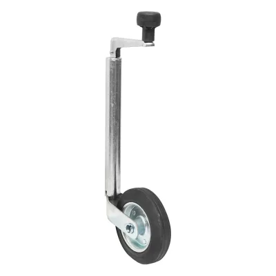 Ruota di supporto per rimorchio in PVC 160X40mm, diametro tubo esterno 34mm, diametro tubo interno 28mm, carico 100Kg - immagine 3