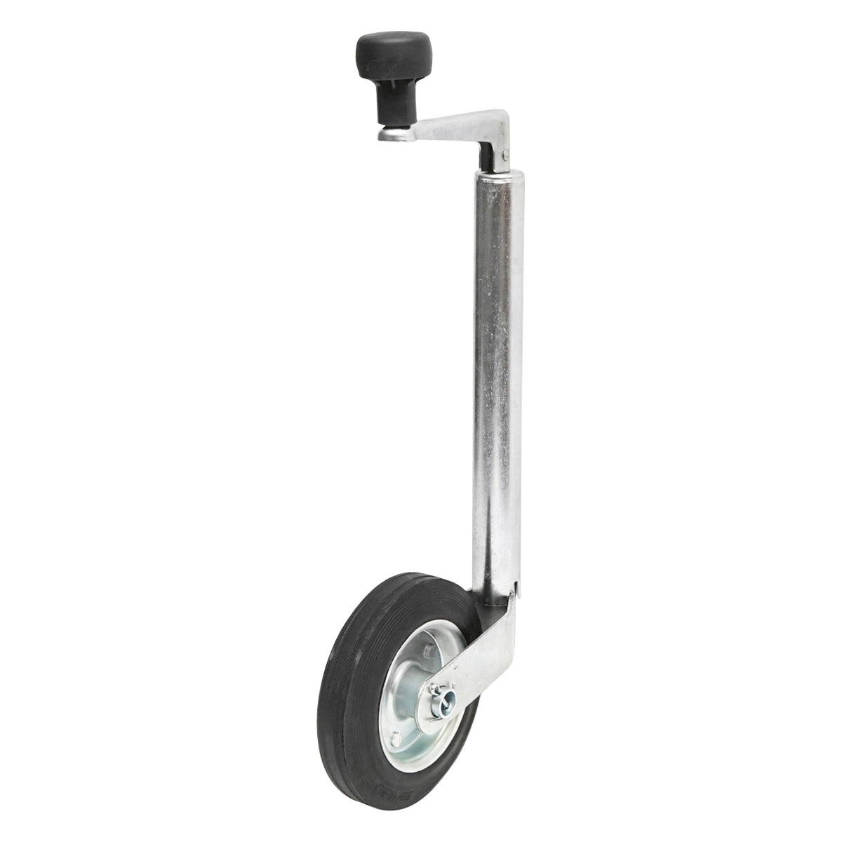 Ruota di supporto per rimorchio in PVC 160X40mm, diametro tubo esterno 34mm, diametro tubo interno 28mm, carico 100Kg - immagine 2