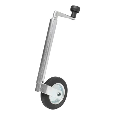 Ruota di supporto per rimorchio in PVC 160X40mm, diametro tubo esterno 34mm, diametro tubo interno 28mm, carico 100Kg - immagine 4
