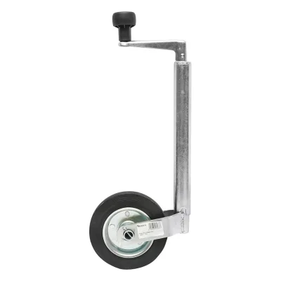 Ruota di supporto per rimorchio in PVC 160X40mm, diametro tubo esterno 34mm, diametro tubo interno 28mm, carico 100Kg